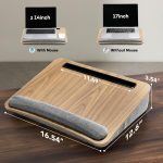 HUANUO Portable Lap Desk with Pillow Cushion, Fits up to 15.6  Free Shipping