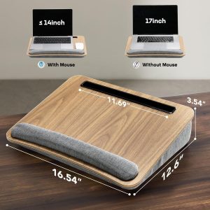 HUANUO Portable Lap Desk with Pillow Cushion, Fits up to 15.6  Free Shipping