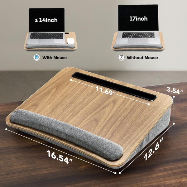 HUANUO Portable Lap Desk with Pillow Cushion, Fits up to 15.6  Free Shipping