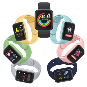 Macaron Color Watch Smart Bracelet RoHS - Blue New, Never Used - Android/iOS