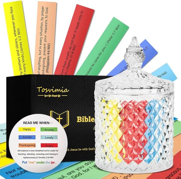 Bible Verse Jar, Read Me When Bible Verses Jar for Emotions and Feelings