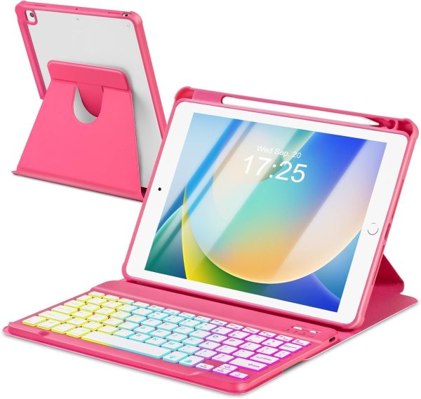 EAMPANG Case with Keyboard for iPad 9th 8th 7th Generation 10.2 inch