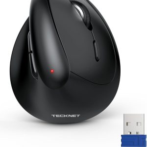 TECKNET Vertical Wireless Mouse, Ergonomic Mouse for Small Hands, 4800DPI