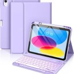 Hamile for iPad 11th 10th Generation Case with Keyboard