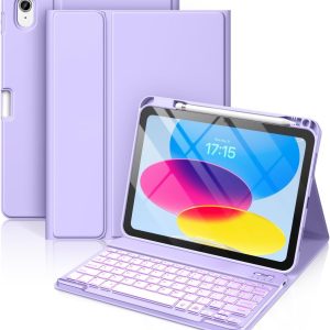 Hamile for iPad 11th 10th Generation Case with Keyboard