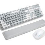 RECCAZR Wireless Keyboard and Mouse Combo with Wrist Rest, 2.4G