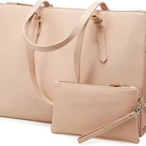 LOVEVOOK Laptop Bag for Women, Fashion Computer Tote Bag Large Capacity Handbag