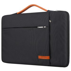 Lacdo 360° Protective 15-15.6 Inch Laptop Sleeve Case Inches, Black