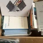Lot of 42 tablet cases, wireless keyboards for tablets & screen protectors