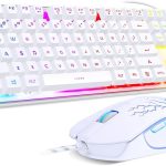 Gaming Keyboard and Mouse Combo, K1 RGB LED Backlit Keyboard with 104 Key for Pc