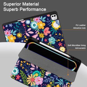 DONGKE for iPad Pro 13 inch M4 Case 2024 - Built-in Pencil Holder