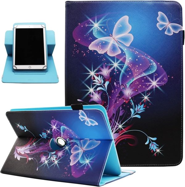 Universal 10 10.1 Inch Android Tablet Case, Dluggs 360 Degree Rotating Multi-...