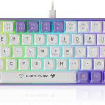 NACODEX AK680 65% Compact Mechanical Wired Keyboard for Window PC Gamer