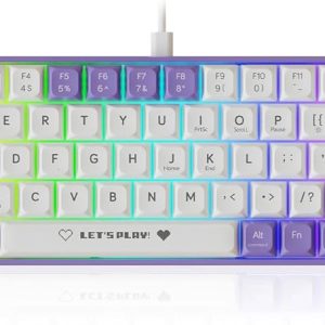 NACODEX AK680 65% Compact Mechanical Wired Keyboard for Window PC Gamer