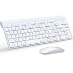 TopMate Wireless Keyboard and Mouse Ultra Slim Combo, 2.4G Silent Compact USB...
