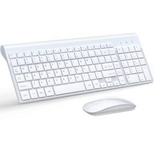 TopMate Wireless Keyboard and Mouse Ultra Slim Combo, 2.4G Silent Compact USB...