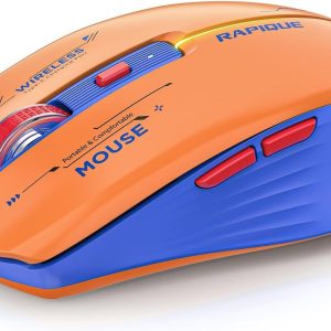 Bluetooth Wireless Mouse - BT1/BT2+USB Receiver Dual Mode Rechargeable Quiet ...