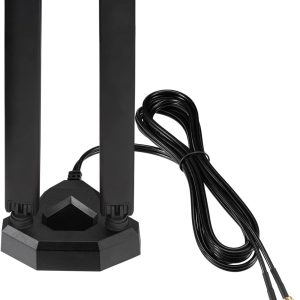Eightwood WiFi 6E Tri-Band Antenna 6GHz 5GHz 2.4GHz Gaming WiFi Antenna Magnetic