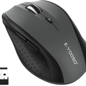 E-YOOSO Wireless Mouse for Laptop, Portable Optical Computer Mouse, 6 Buttons, C
