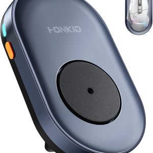 HONKID Undetectable Mouse Jiggler - Auto Mover with On/Off Switch & USB Port, No