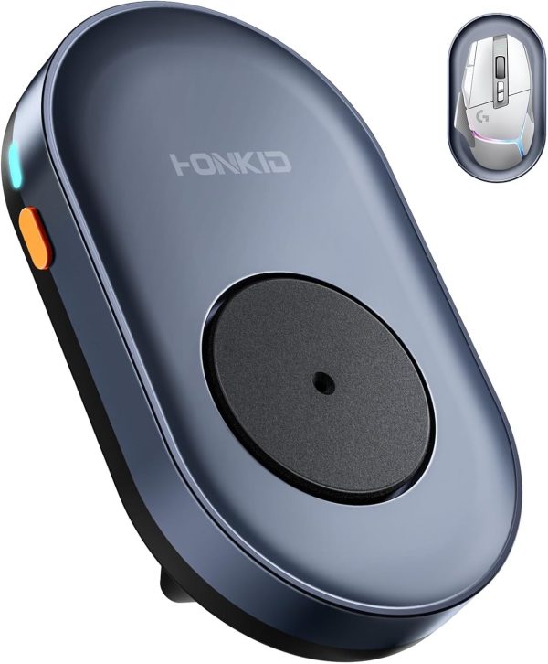 HONKID Undetectable Mouse Jiggler - Auto Mover with On/Off Switch & USB Port, No