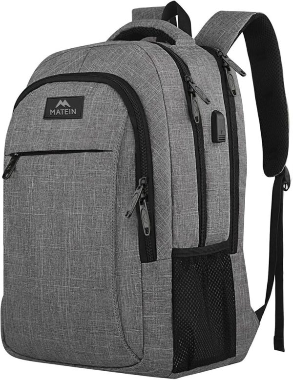 MATEIN Travel Laptop Backpack, Business Anti Theft Slim Sturdy Laptops Backpack