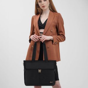 LOVEVOOK Work Bags for Women 15.6 Inch Work Tote Bags with Laptop Compartment