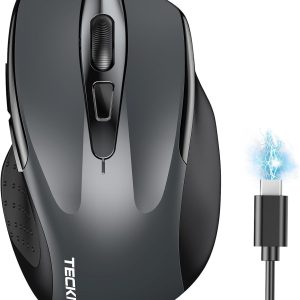 TECKNET Wireless Mouse 2.4G & BT5.0/3.0 Silent Mouse 4800 DPI Computer Mouse ...