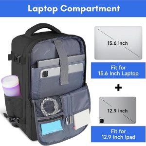 Taygeer Travel Laptop Backpack Unisex With USB Charging Port Lightweight 35L