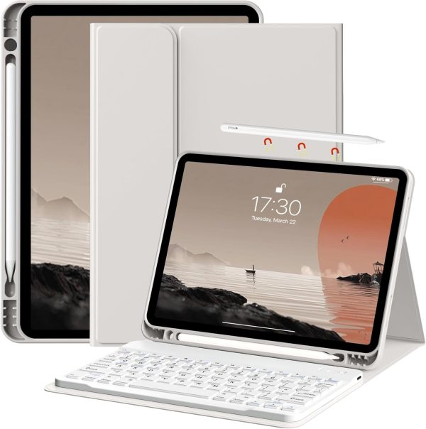 for iPad Air 6th/5th/4th Generation Case with Keyboard 2024/2022/2020